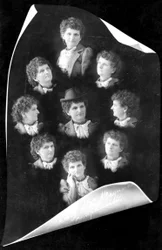 Autoportraits en exposition multiple, vers 1895